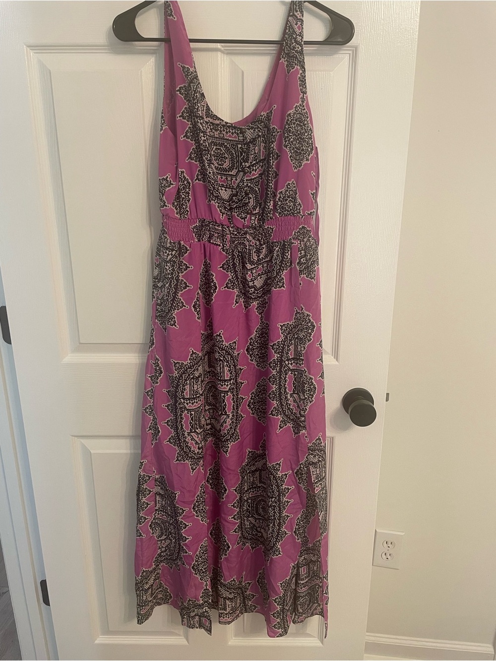 Women’s Pink/purple Printed Maxi Dress